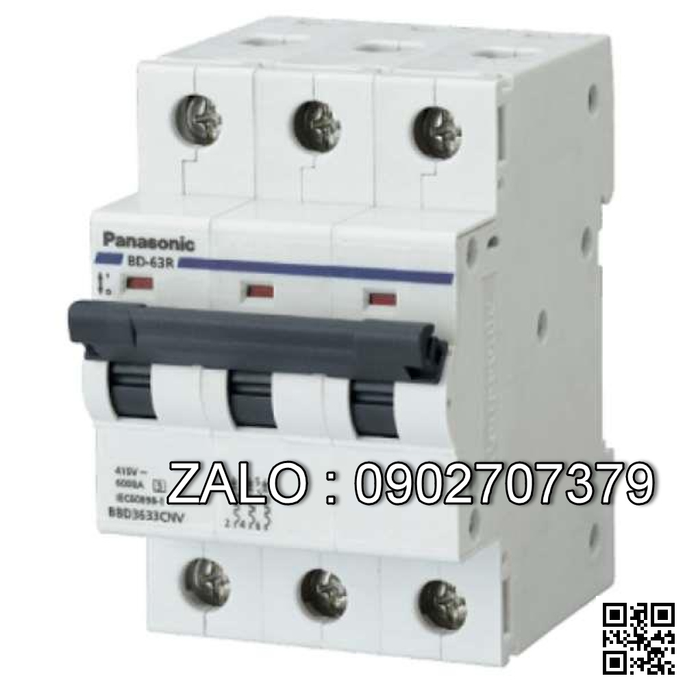Cầu dao tự động 3 tép MCB 3P 100A Panasonic BBD310031C/BBD31003CHV