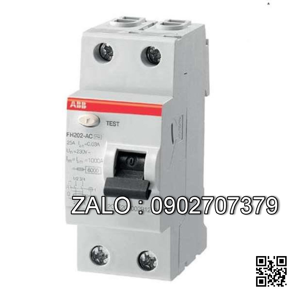 RCBO ABB GSH201 AC-C63/0.03 63A 6kA 30mA 2P