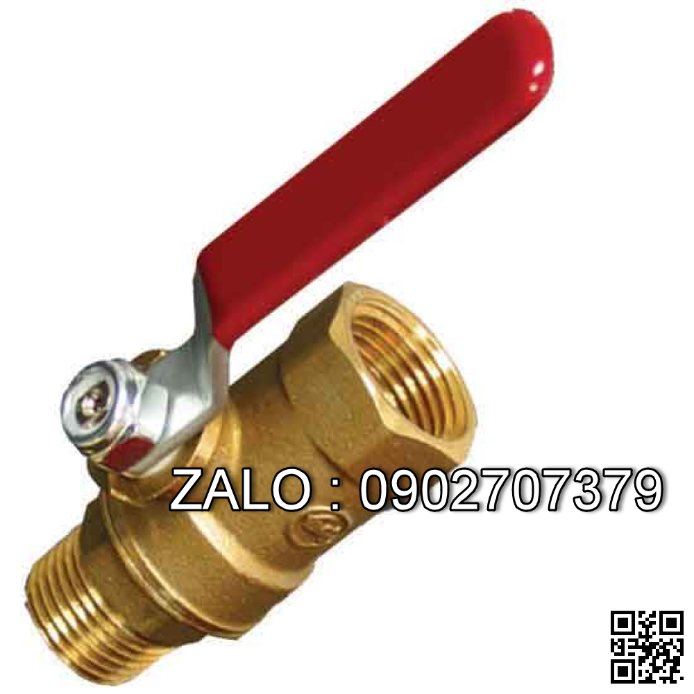 Van khóa nước thau răng trong RT tay vặn Inox màu xanh 42