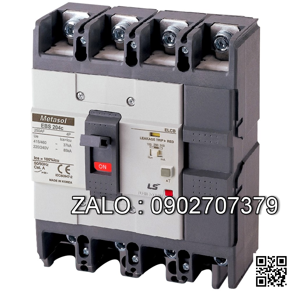 RCCB & ELCB LS 4 Cực 37 KA 250 A - EBS204c250