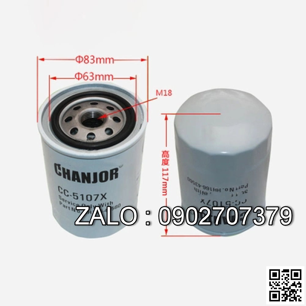 Bộ lọc dầu diesel 16631-4356-0 với V2403