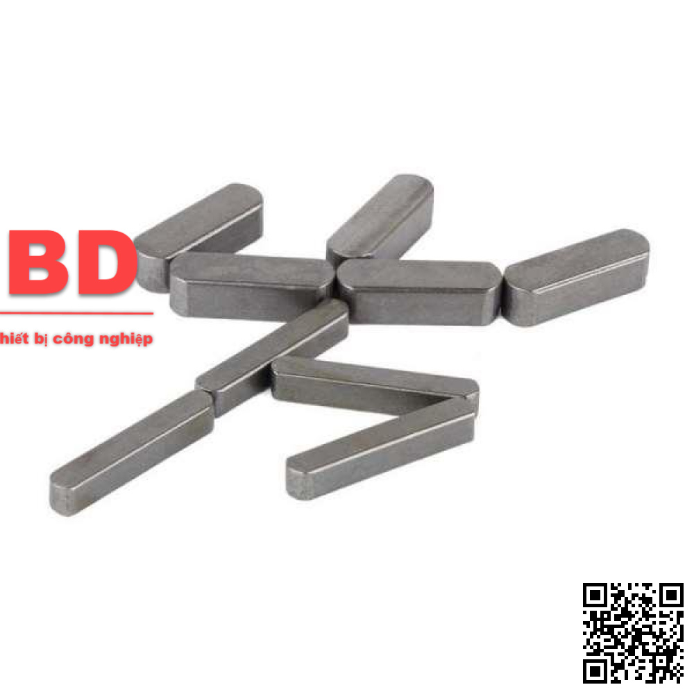Chốt Lavet 7*8*40mm thép (then bằng)