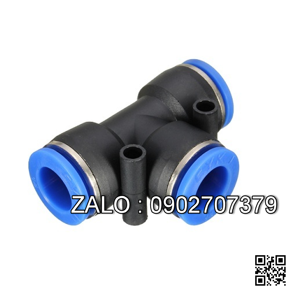 Nối hơi chữ T (2 đầu ống - 1 đầu ren)