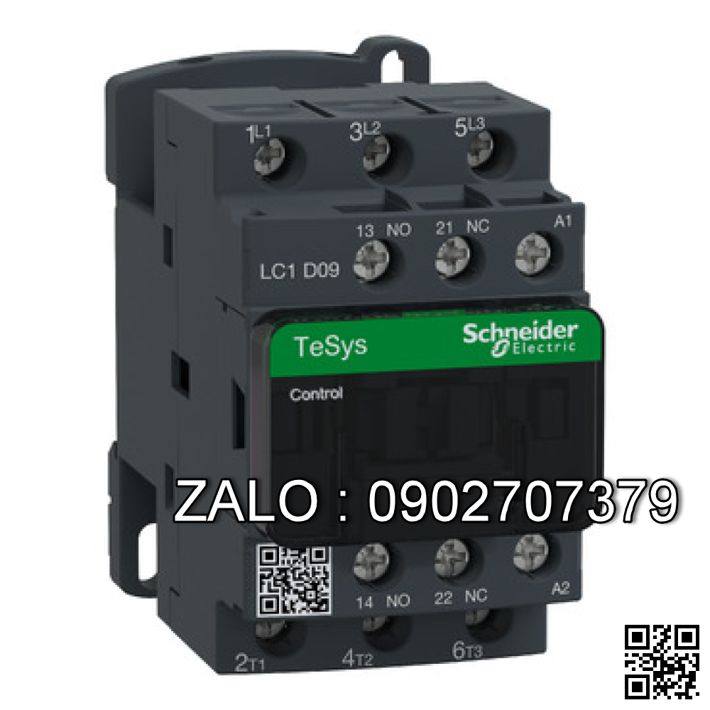 Contactor Schneider LC1D09B7 9A 1NO+1NC 4kW 24VAC