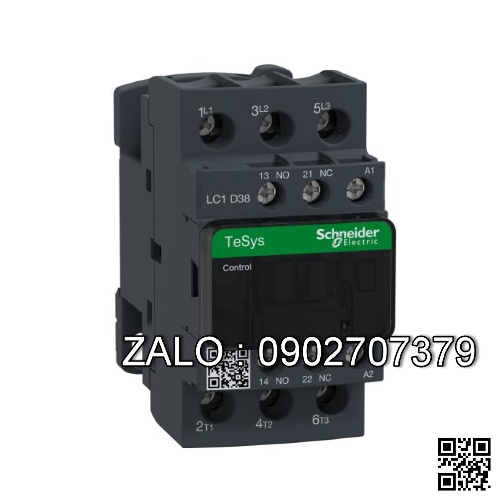 Contactor Schneider LC1D38Q7 38A 1NO+1NC 380V