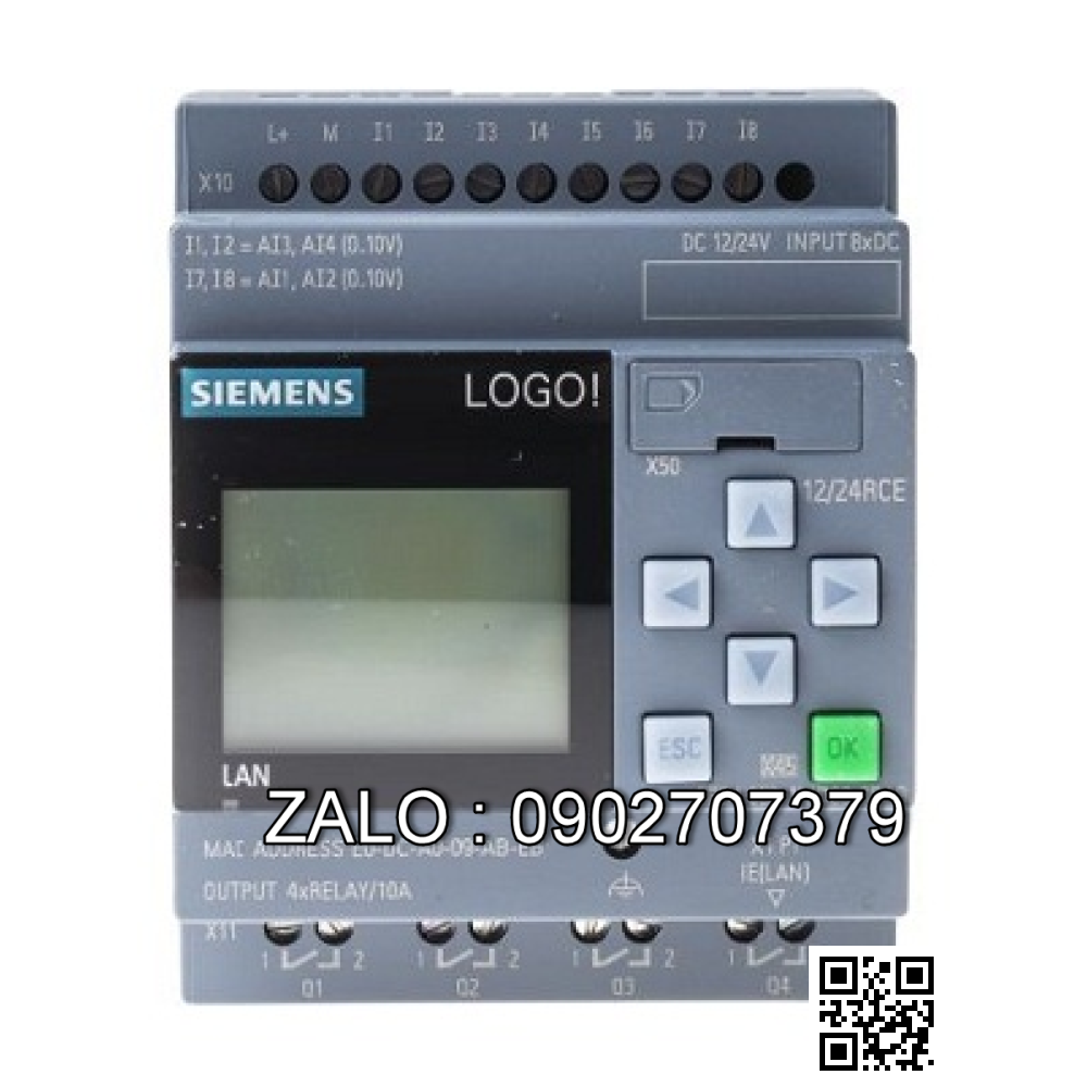 Bộ lập trình Logo! 12/24RCO Siemens 6ED1052-2MD00-0BA6