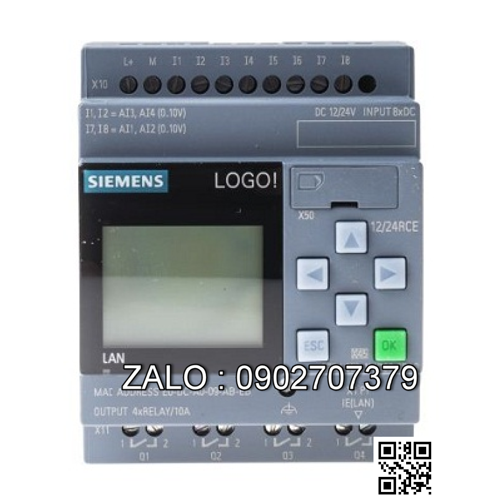 Bộ lập trình Logo! 24CEO Siemens 6ED1052-2CC01-0BA8