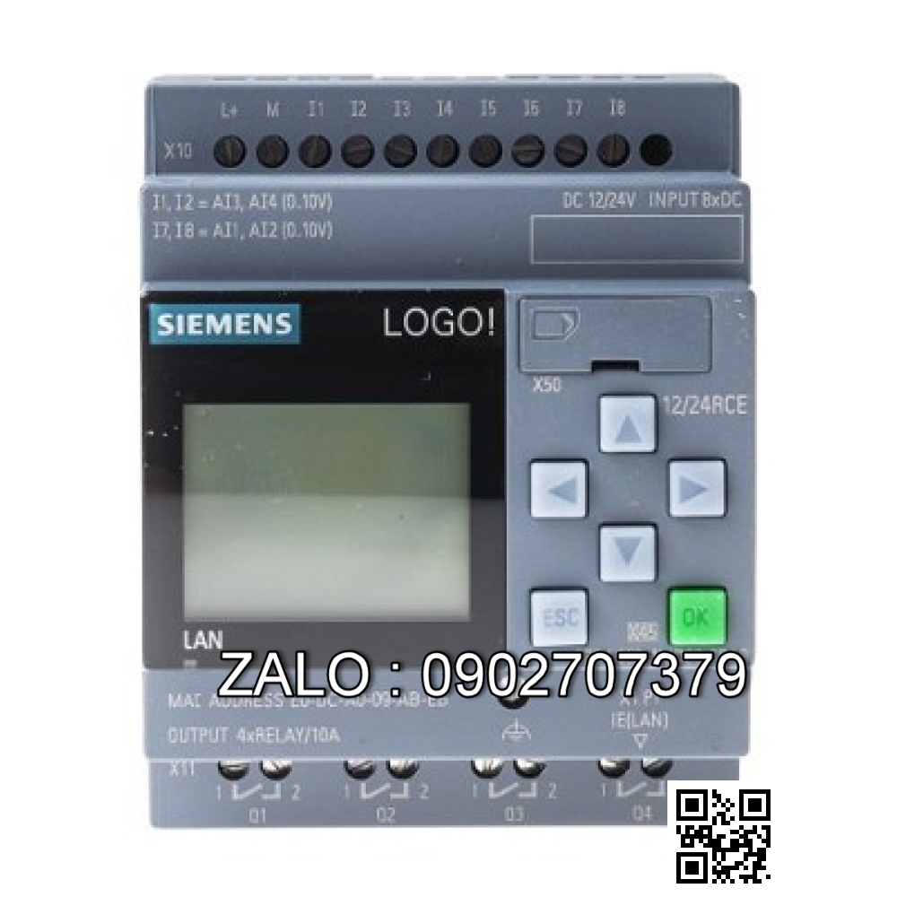 Bộ lập trình Logo! 12/24RCEO Siemens 6ED1052-2MD00-0BA8