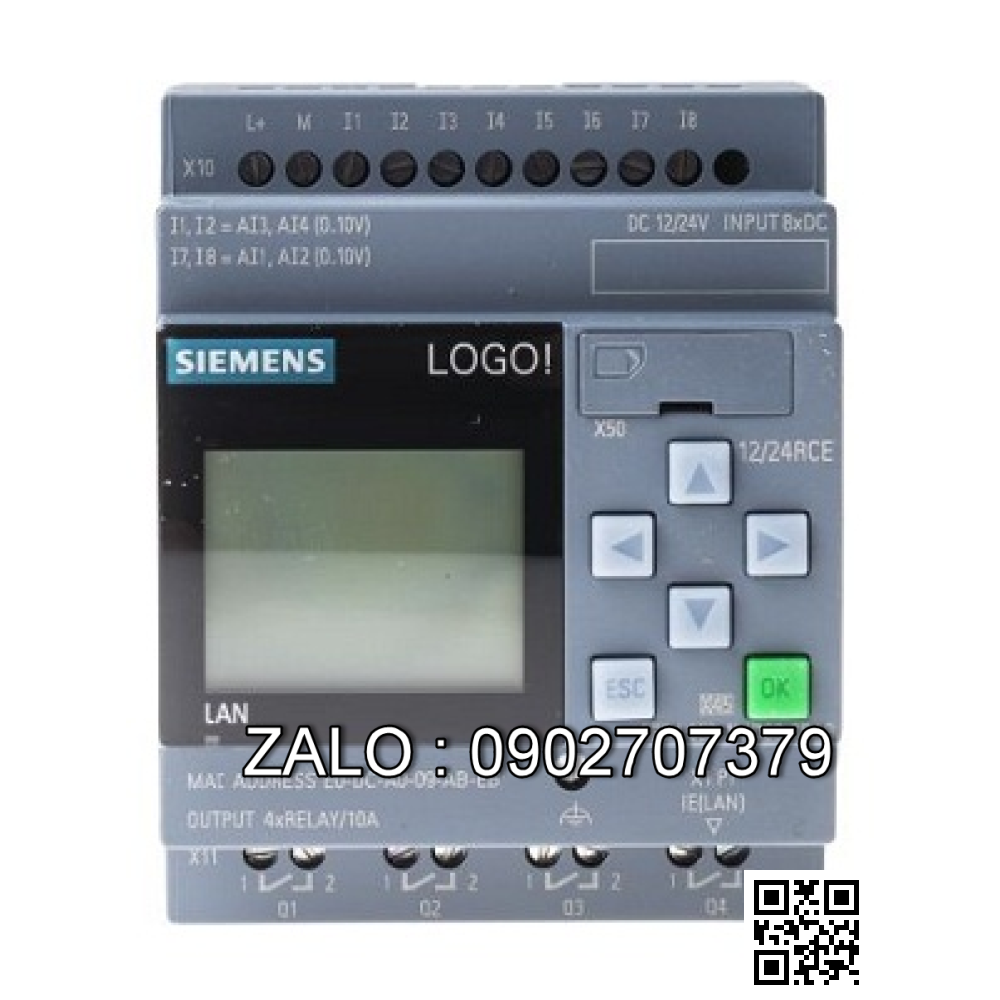 Bộ lập trình Logo! 24C Siemens 6ED1052-1CC01-0BA6