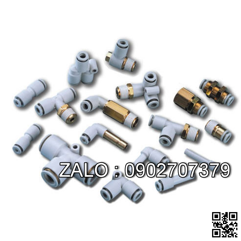 Cút Góc Khí Nén SMC Kiểu PLF4, PLF6, PLF8, PLF10, PLF12