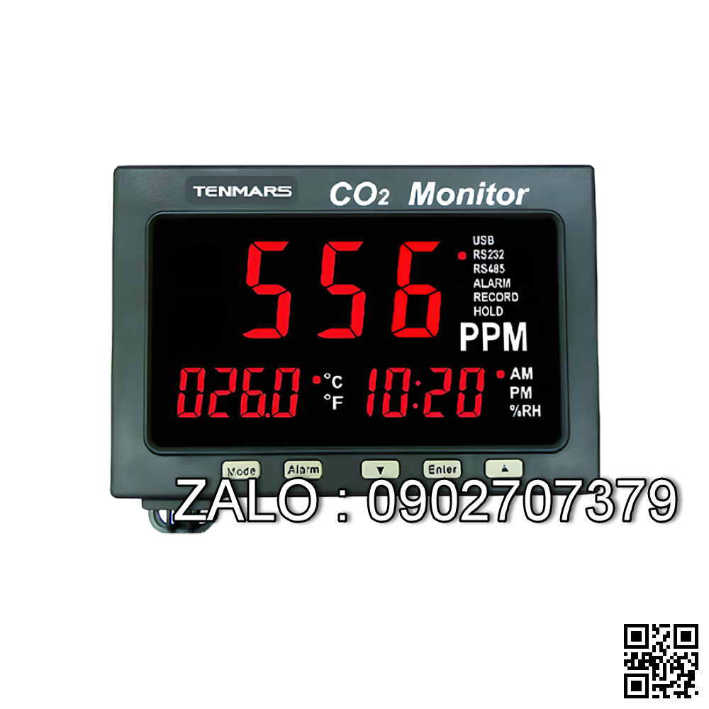 Thiết bị đo CO2/nhiệt độ/độ ẩm Tenmars TM-187