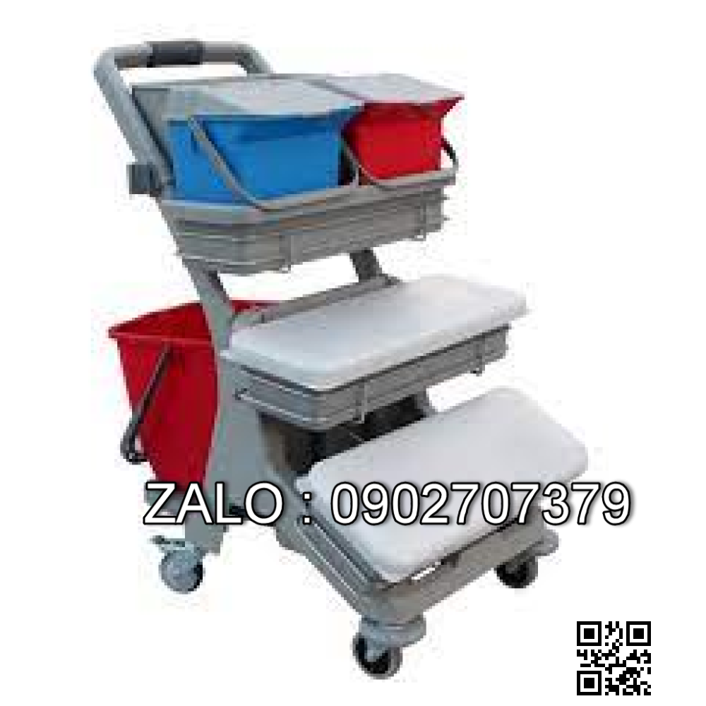 Xe đẩy dọn vệ sinh khách sạn JT 215R