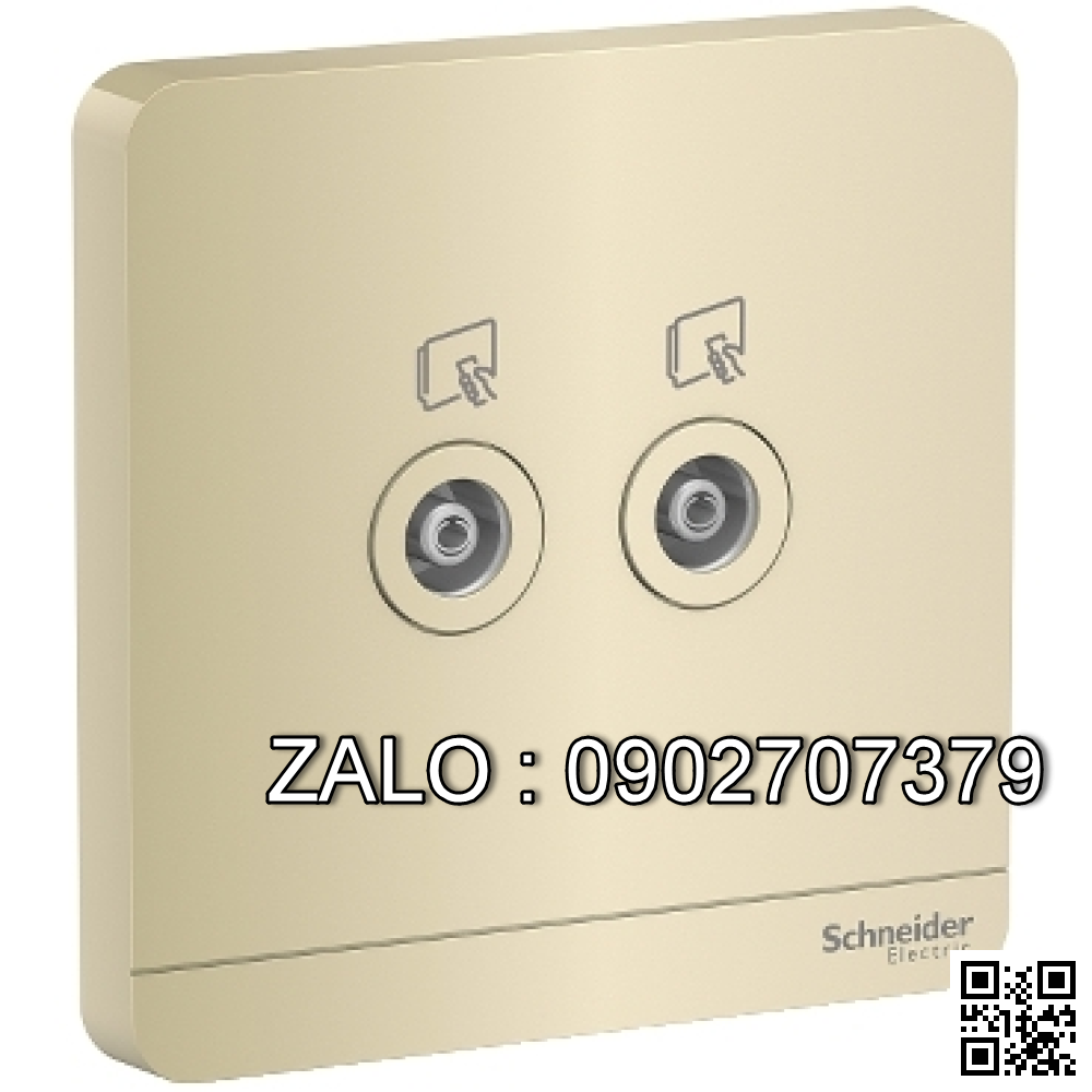 Bộ 2 ổ cắm Tivi Clipsal / Schneider E8332TV_WG_G19