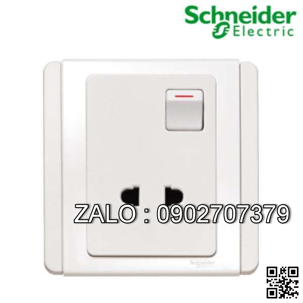Ổ cắm đơn 2 chấu Clipsal / Schneider E3015US_WW_G19