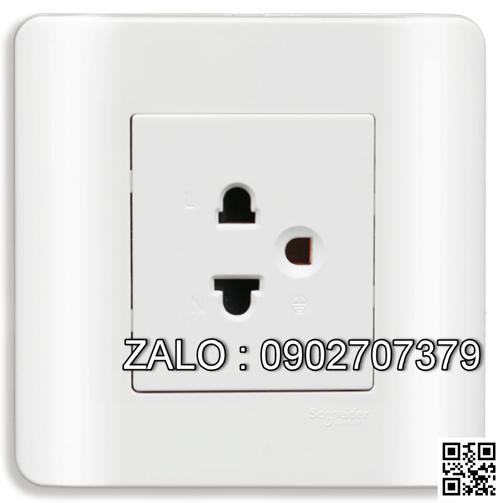 Bộ ổ cắm đơn 3 chấu Clipsal / Schneider E8415D_SZ_G19