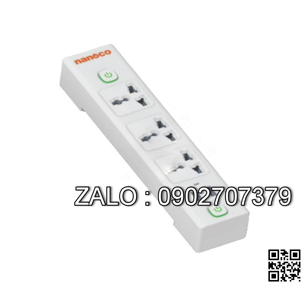 Ổ cắm có dây Nanoco NES332U-3