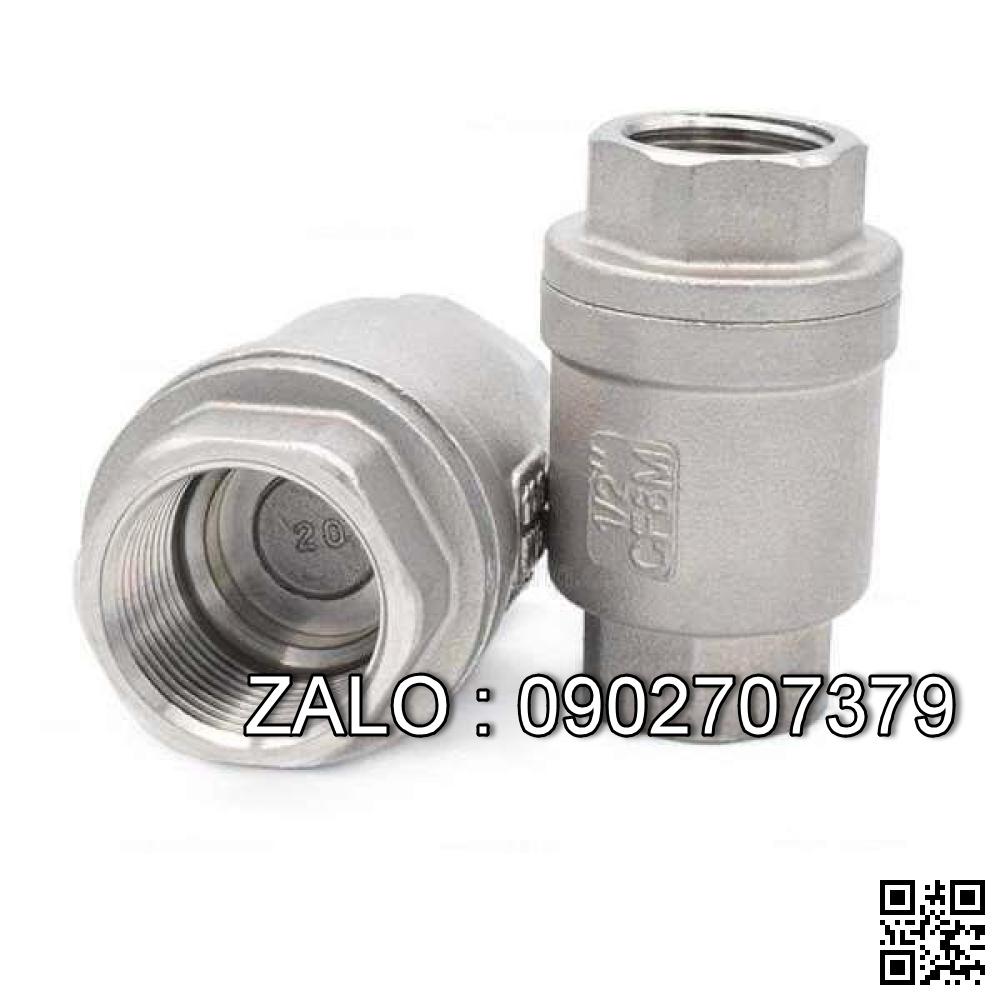 Van 1 chiều lò xo Inox 304 DN25