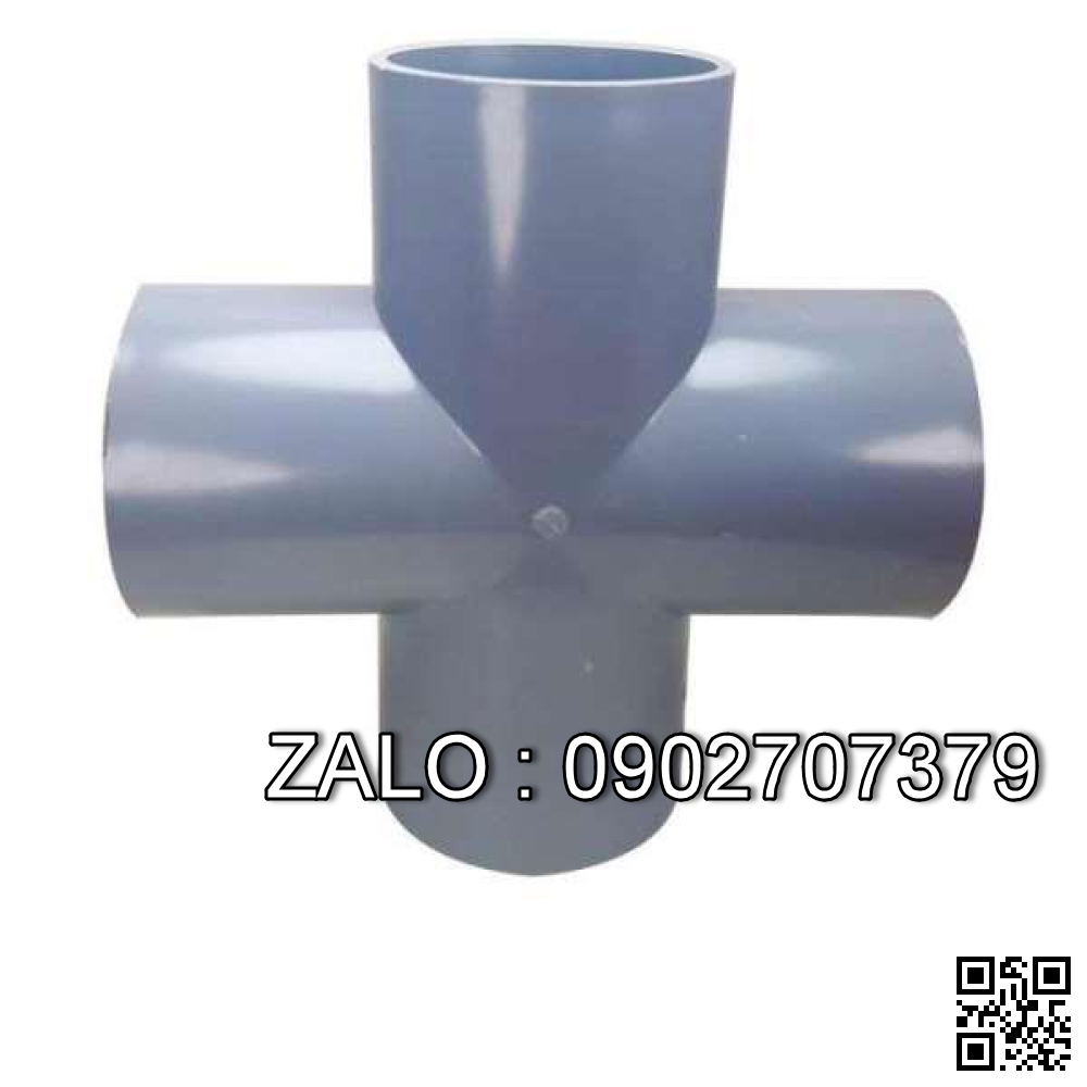 Ống nối nhựa chữ thập 60