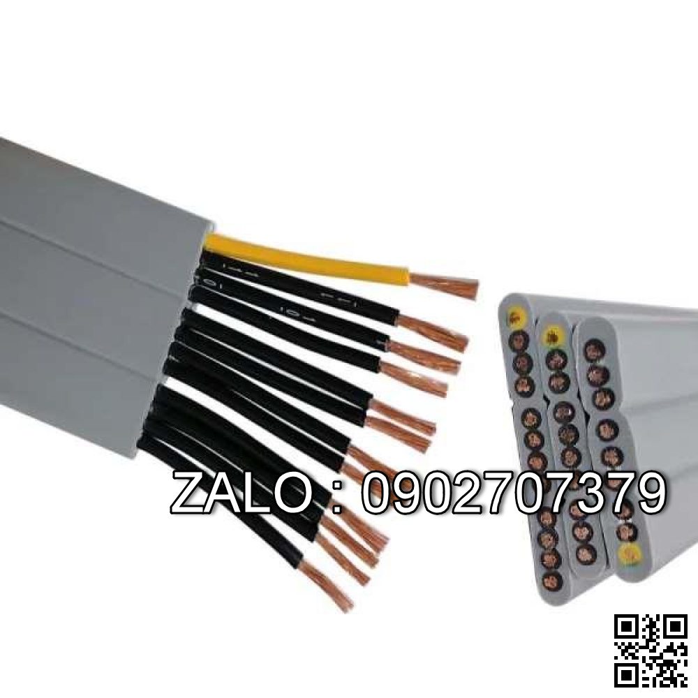Dây cáp dẹt 4C x 1.5 mm, dùng cấp nguồn điện điều khiển