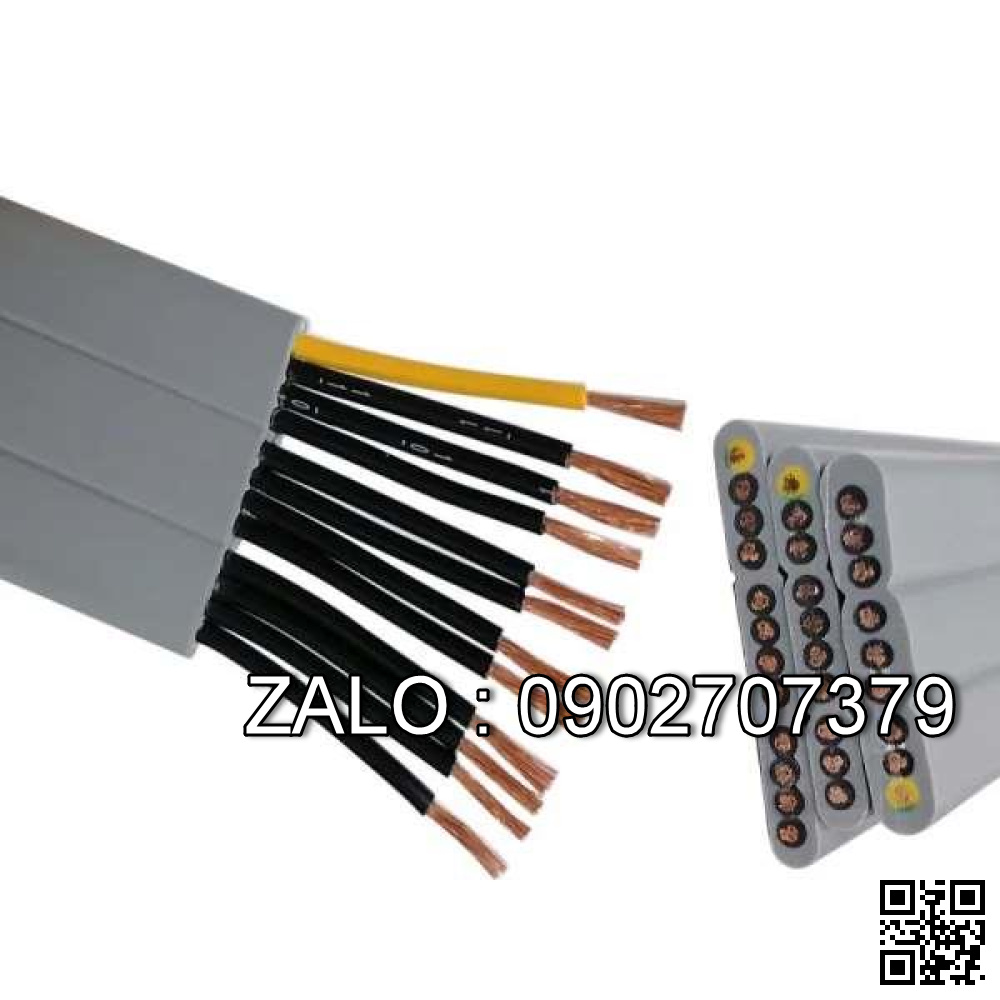 Dây cáp dẹt 4C x 5.5 mm, dùng cấp nguồn điện động lực