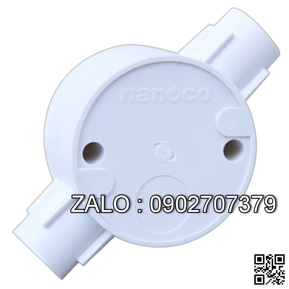 Hộp nối tròn 2 ngã thẳng Nanoco NPA66161