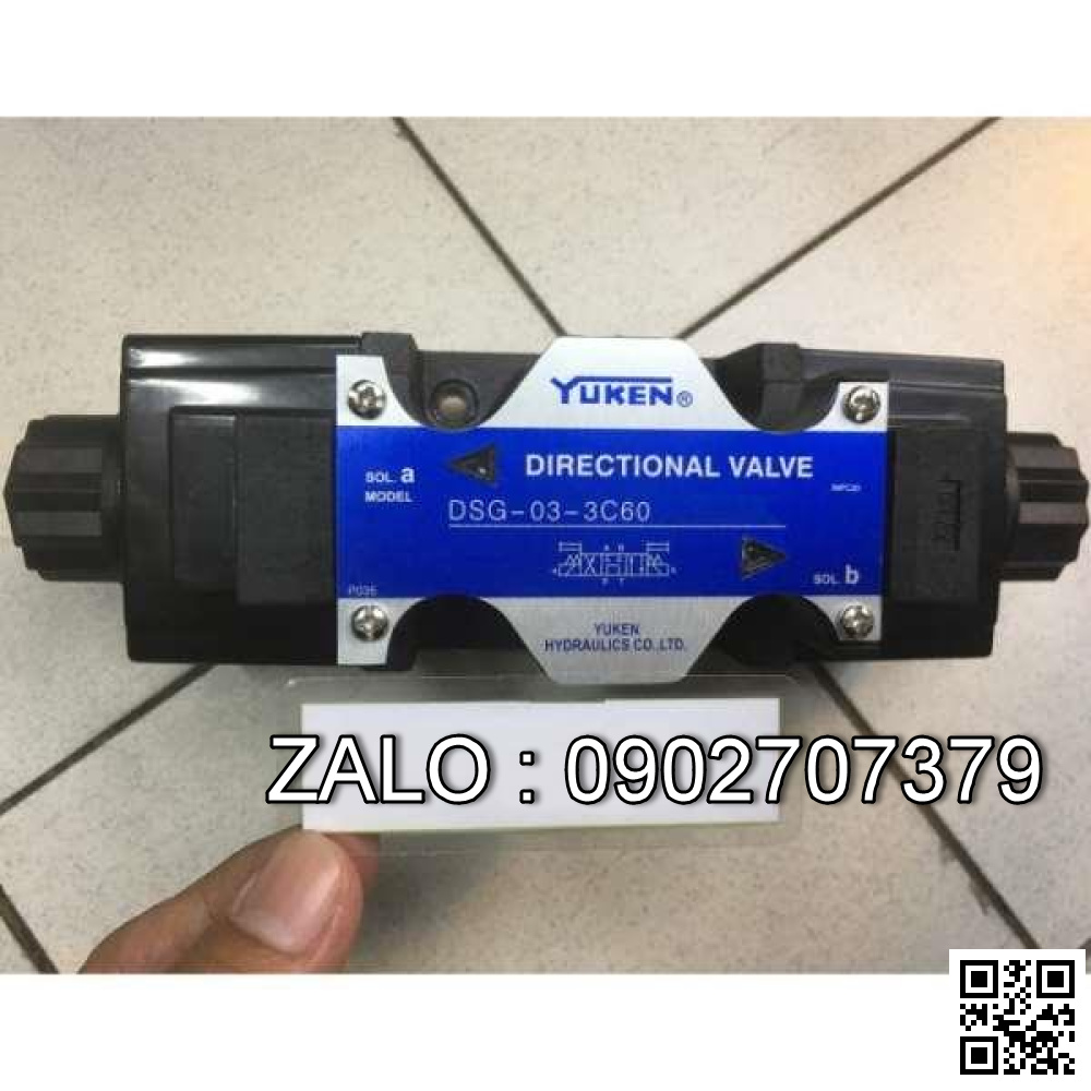 Van điện từ 2 coil điện DSG-03-3C60-DC24V/AC240 YUKEN