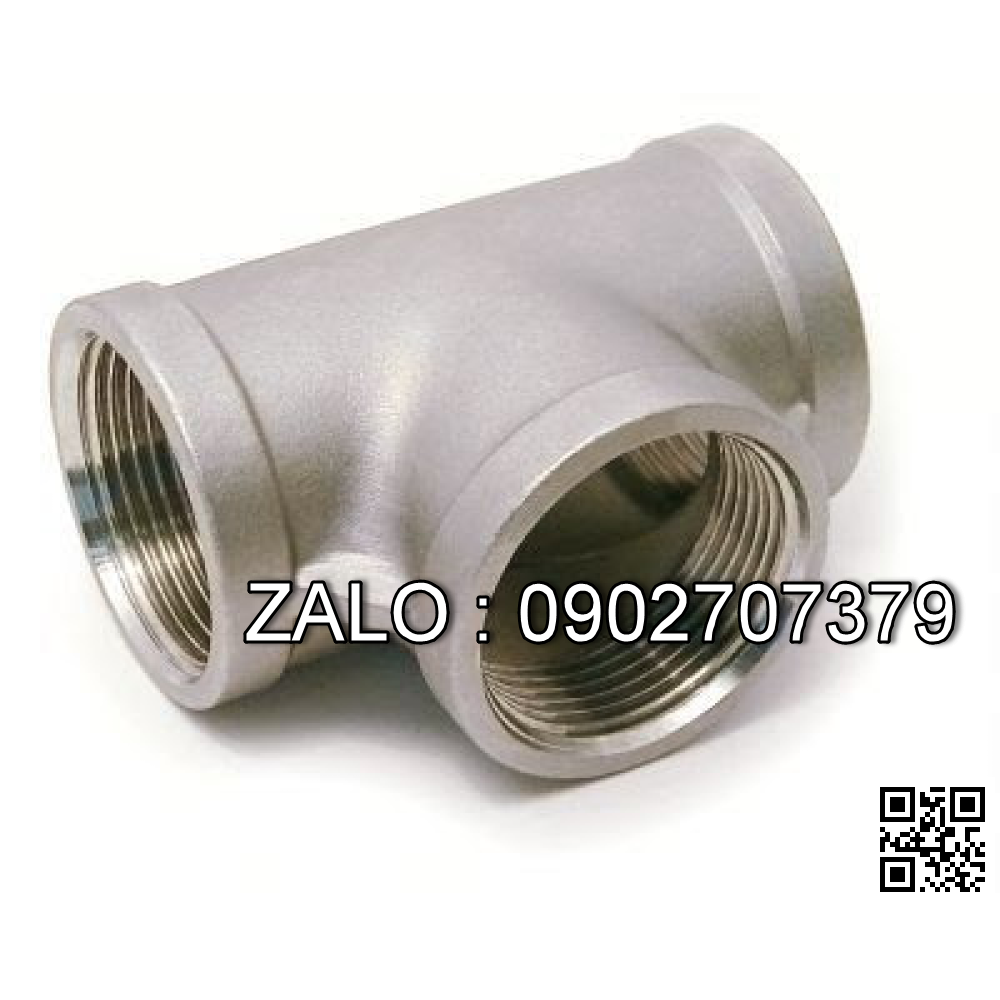 Tê ren trong mạ kẽm DN20,3000Lbs