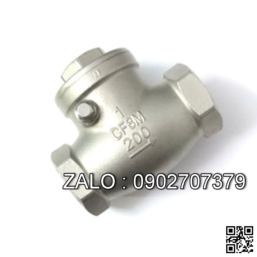 Van 1 chiều lá lất ren gang DN100