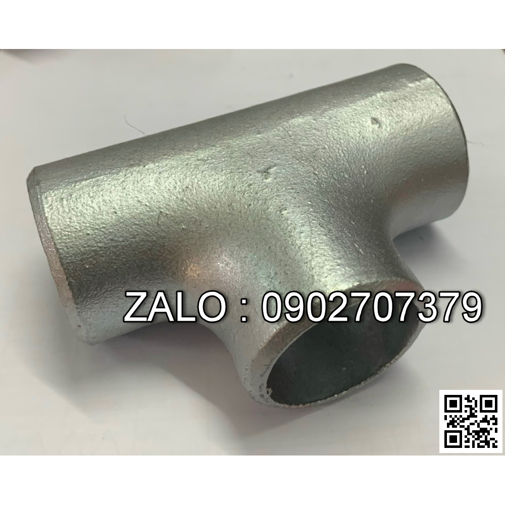 Tê hàn SCH40 mạ kẽm DN80