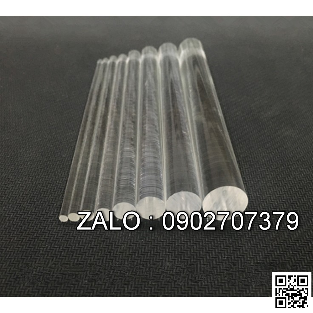 Cây Nhựa Mica ( Acrylic ) Tròn Đặc Phi 80Mm - 85Mm