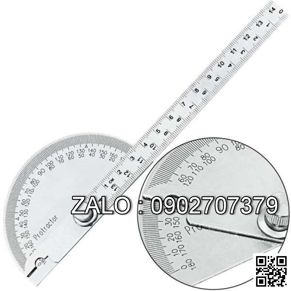 Thước đo góc 0-180 độ