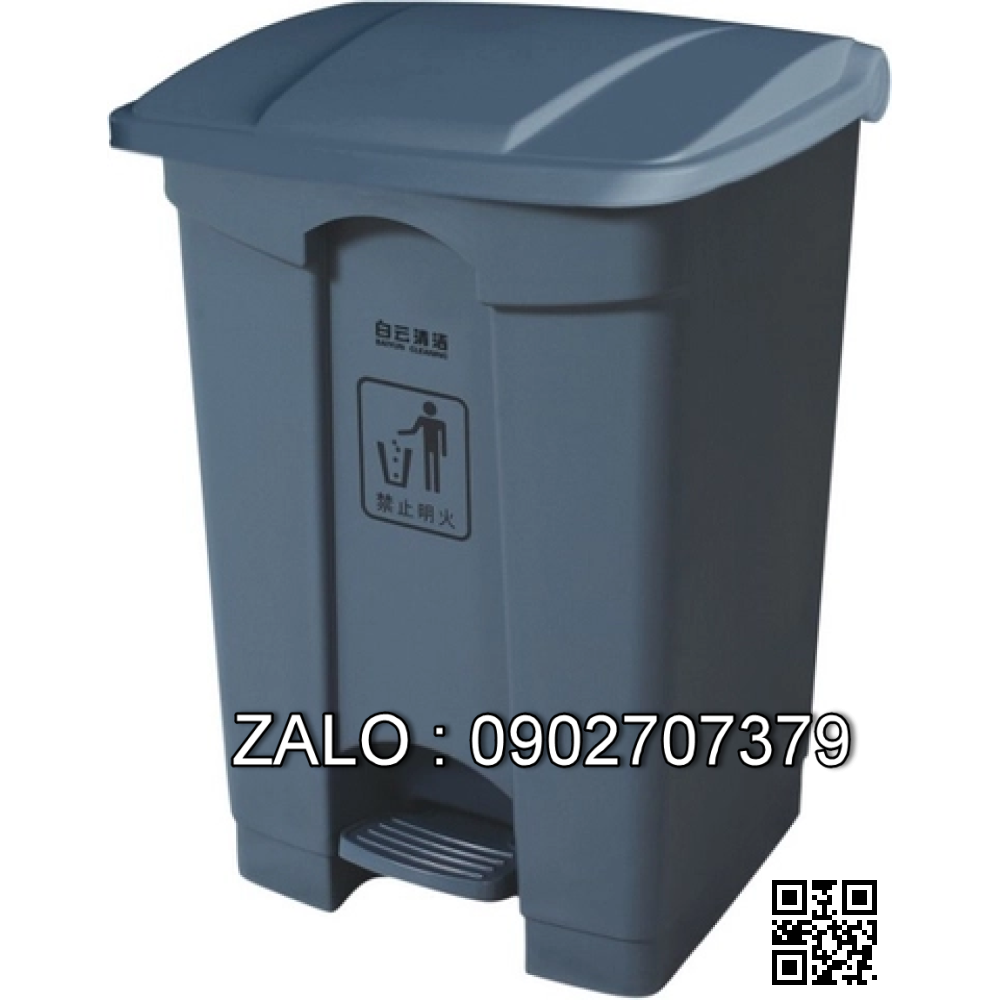 Thùng rác nhựa đạp chân 68 lít