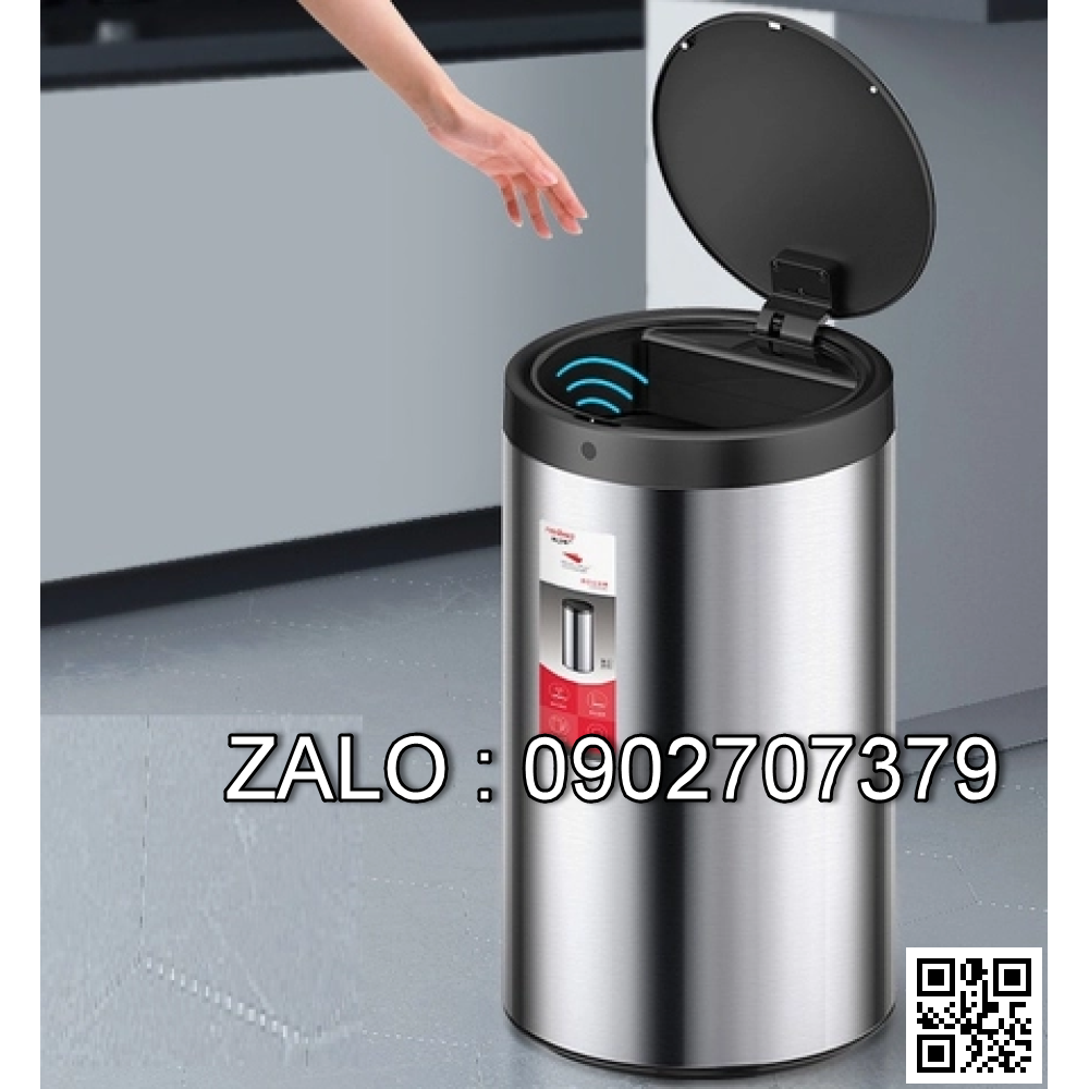 Thùng rác cảm ứng thông minh 20 lít (có sạc điện khi hết pin)