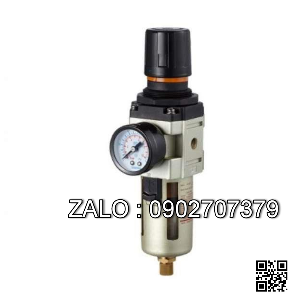 Bộ lọc đơn có chỉnh áp TW4000-06, 0.05-0.85 Mpa, kèm đồng hồ 10 bar