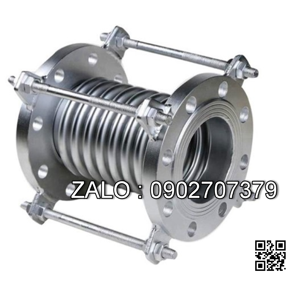 Khớp nối giãn nỡ mặt bích DN50x180, Vật liệu inox