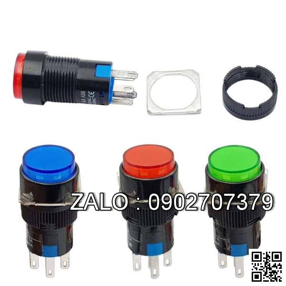 Nút nhấn đỏ không đèn TN 3BFR-1C, phi 30