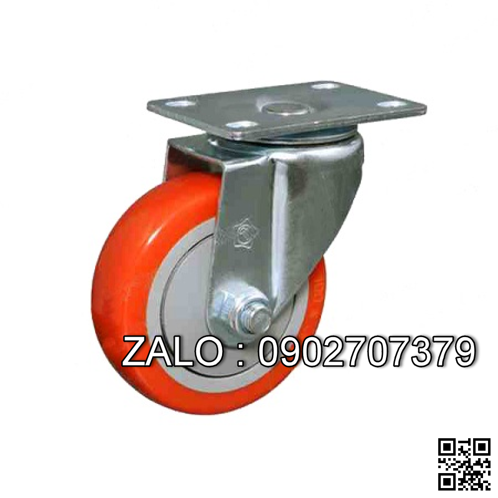 Bánh Xe Nhựa Pu Chịu Lực Phi Tròn 130Mm - 150Mm - 200Mm