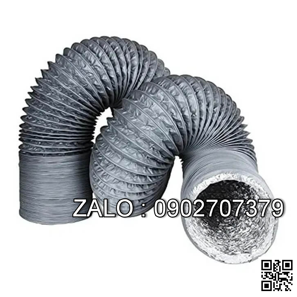 Ống Gió Vải Lò Xo Amizang (Simili) Phi 200Mm - 300Mm