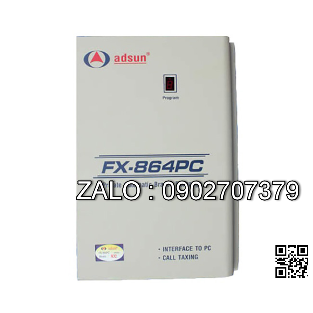 Tổng đài Adsun FX864PC - Dung lượng 8CO/48EXT