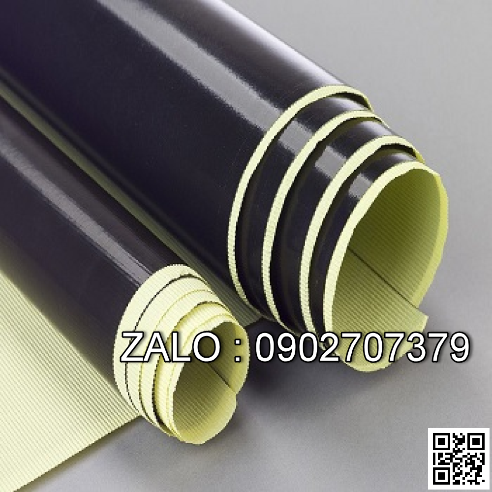 Vải chịu nhiệt Teflon (PTFE), keo dính, chống tĩnh điện, màu đen