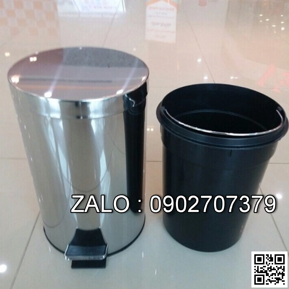 Thùng rác inox đạp chân