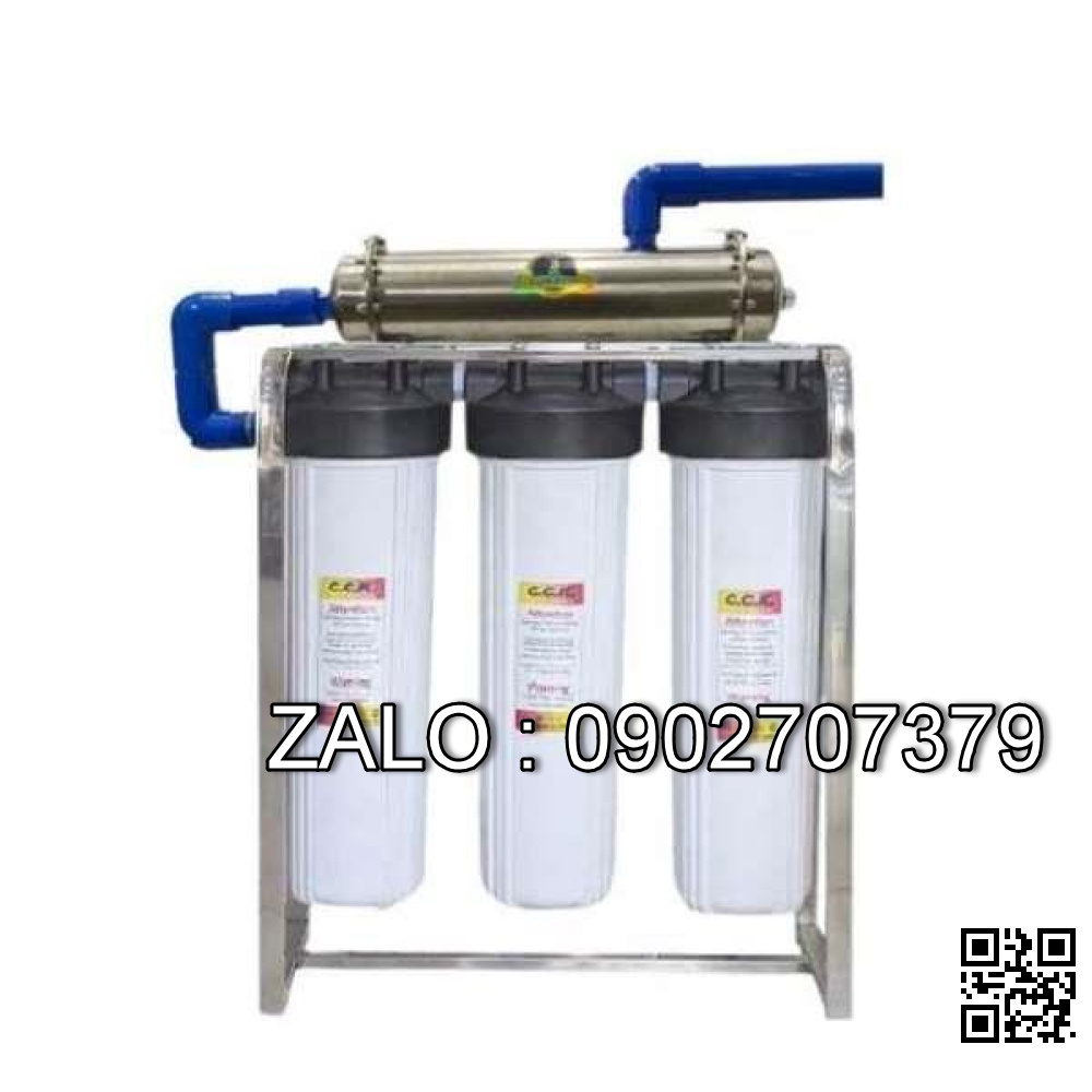 Bộ Lọc Tổng 3 Cấp CCK Đài Loan + UF 100L - Máy Lọc Nước