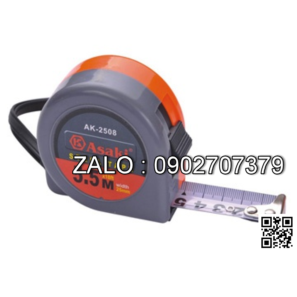 Thước dây Asaki 3.5mx13mm nền trắng
 AK-2503