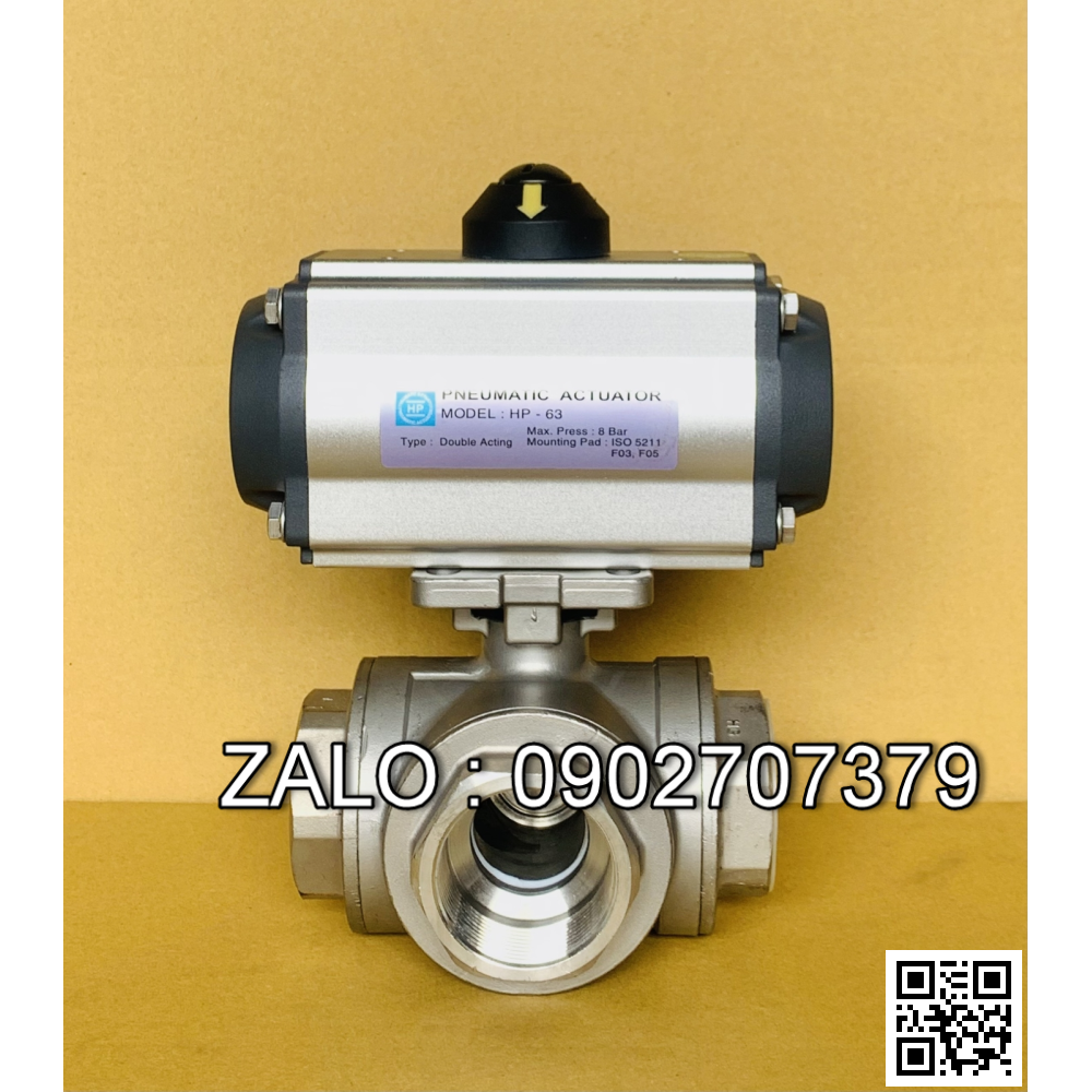 Van bi hàn 3PC Inox 316 DN32