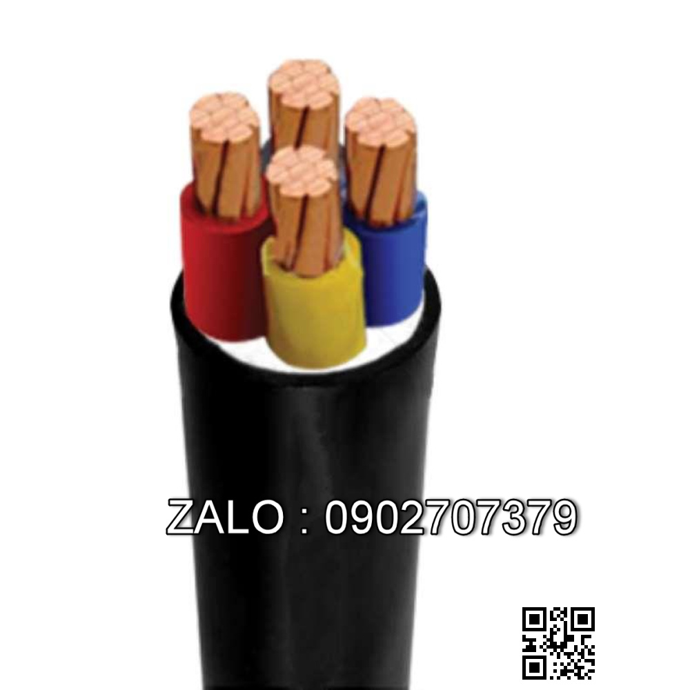 Dây cáp điện bọc PVC/PVC 3+1R CVV 3x150+1x95 mm
