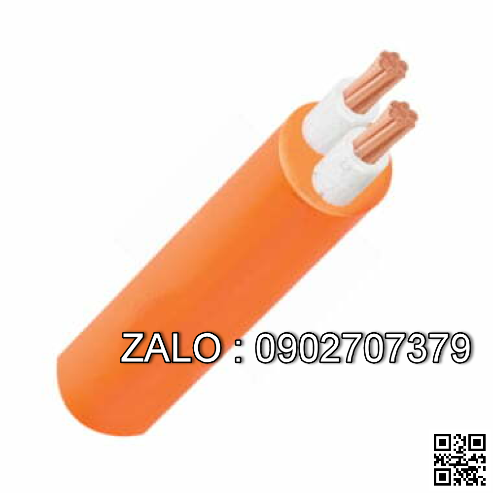 Cáp điện chậm cháy Cadivi CXV/FRT-2×1.5 (2×7/0.52) – 0.6/1kV