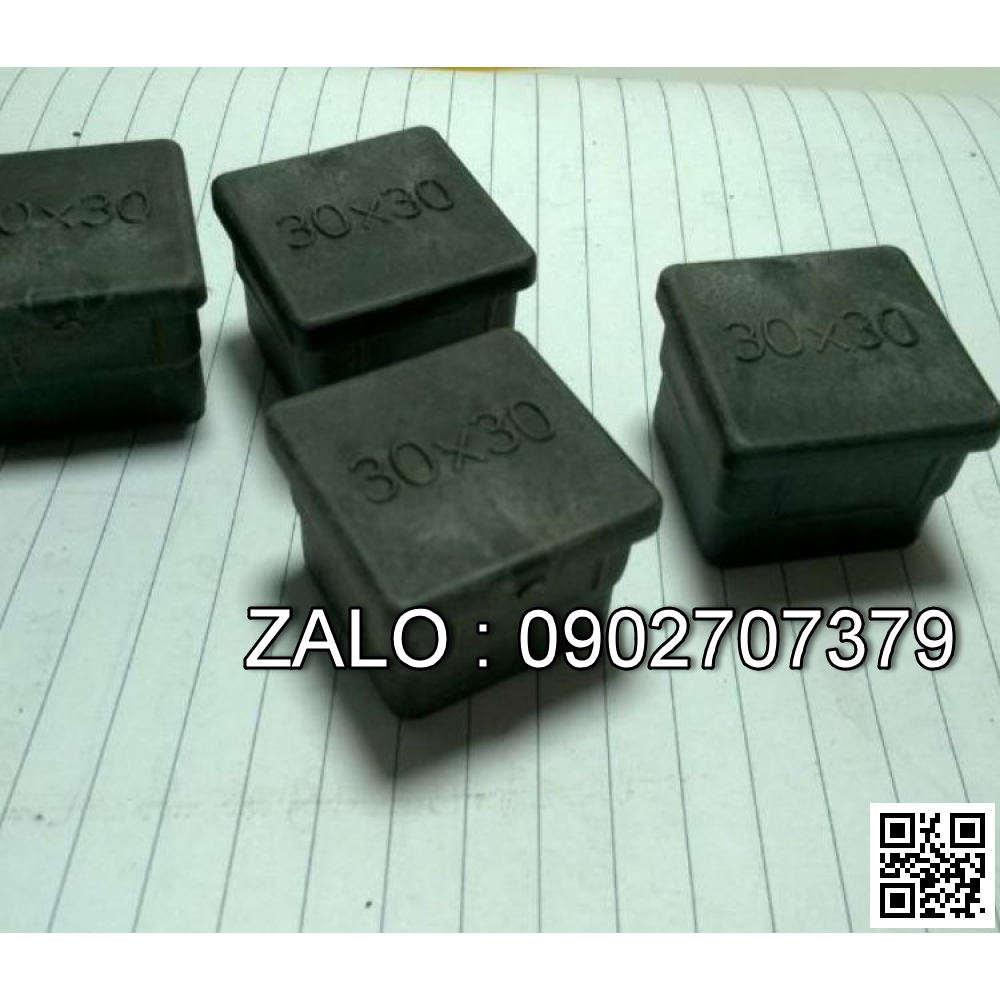 Nút nhựa bịt đầu sắt hộp 30x30