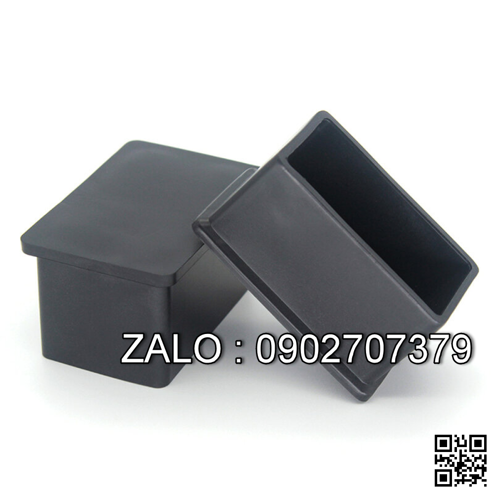 Nút cao su chữ nhật đóng bàn ghế sắt hộp 50x100mm
