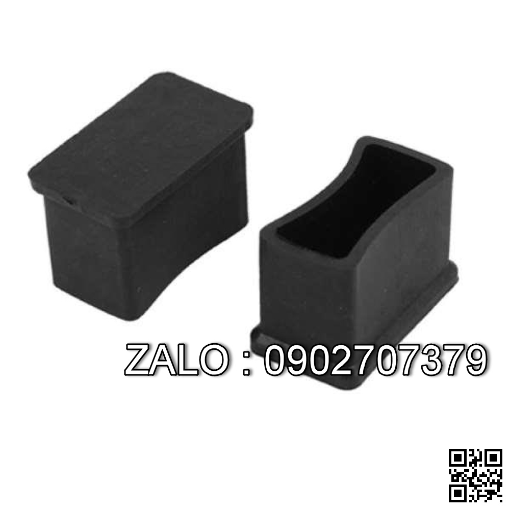 Nút cao su chữ nhật đóng bàn ghế sắt hộp 30x60mm