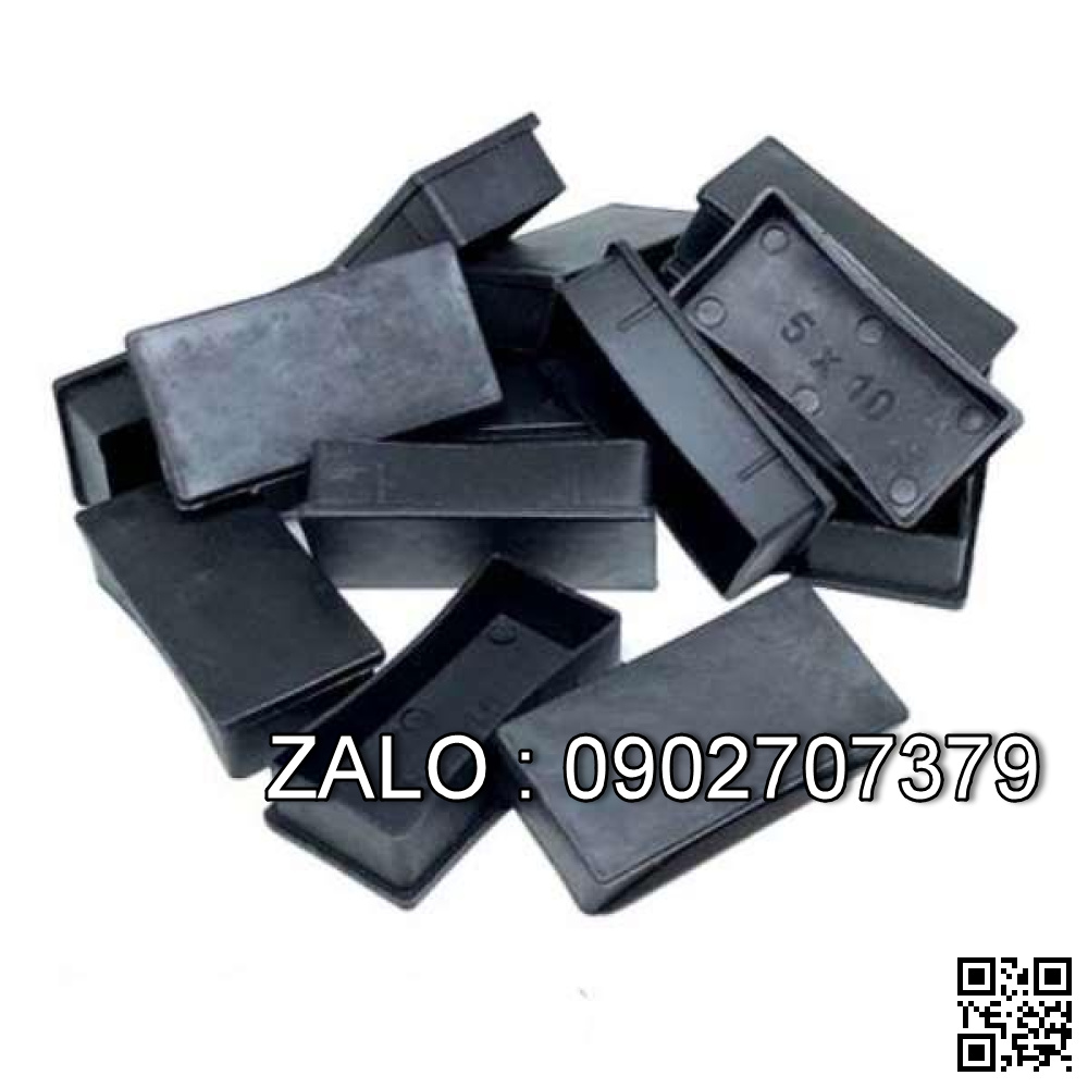 Nút cao su chữ nhật đóng bàn ghế sắt hộp 60x120mm